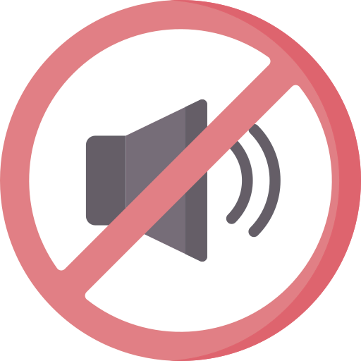 No shouting icon