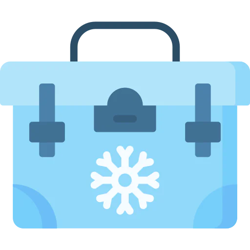 Portable fridge icon
