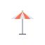 Пляжный зонт иконка 64x64