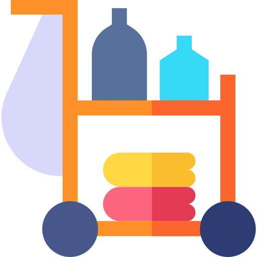Cleaning cart 图标