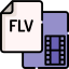 Flv file icon 64x64