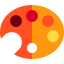 Paint palette Symbol 64x64
