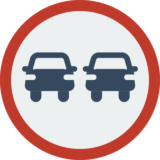 No overtaking ícone