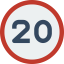 Speed limit icon 64x64