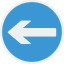 Turn left icon 64x64