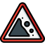 Falling rocks icon 64x64