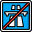 End motorway icon 64x64