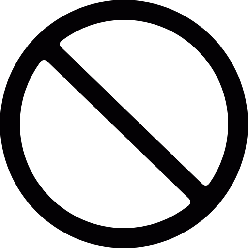 Prohibition symbol 상