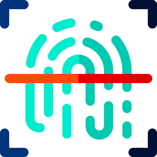 Fingerprint scanning icon