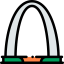 Gateway arch icon 64x64