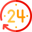 24 hours アイコン 64x64