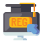 Online registration icon 64x64