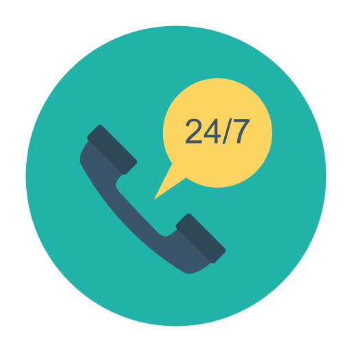 24 hours support icon