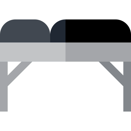 Physiotherapy table icon