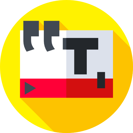 Add text ícono
