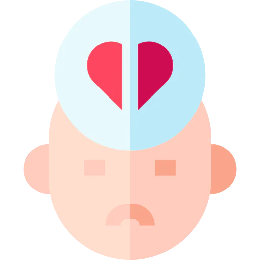 Broken heart icon