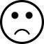 Frown emoticon icon 64x64