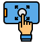 Touch screen icon 64x64