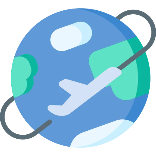 Around the globe icon