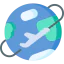 Around the globe icon 64x64