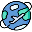 Around the globe icon 64x64