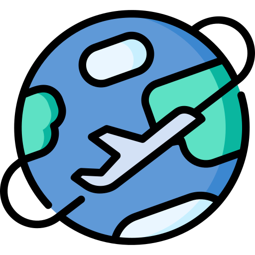 Around the globe icon
