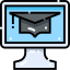 Online education ícone 64x64