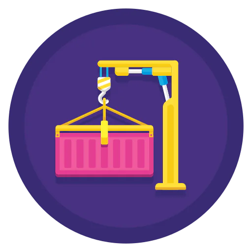 Container crane icon