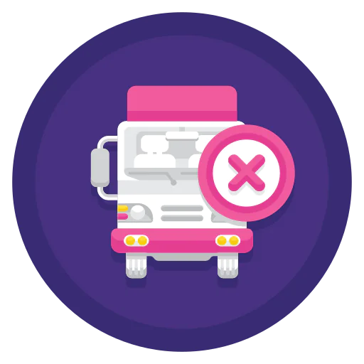 Delivery failed icon
