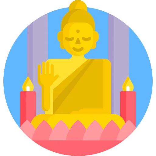 Buddha statue ícono