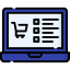 Online shopping icon 64x64