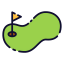 Golf field icon 64x64