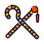 Crook and flail icon 64x64
