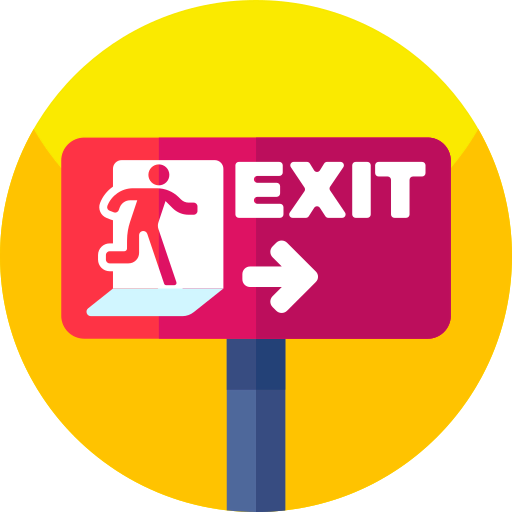 Emergency exit biểu tượng