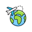 Airplane flight icon 64x64