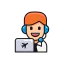 Call center agent icon 64x64