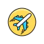 Airplane flight icon 64x64