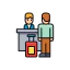 Check in desk icon 64x64