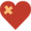 Broken heart icon 64x64