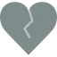Broken heart icon 64x64