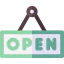 Open sign icon 64x64