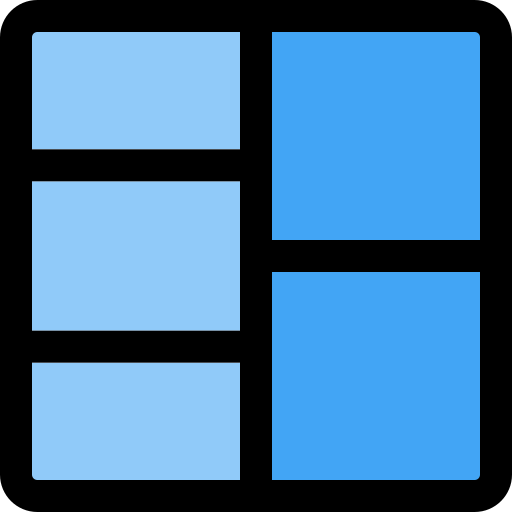 Square blocks icon