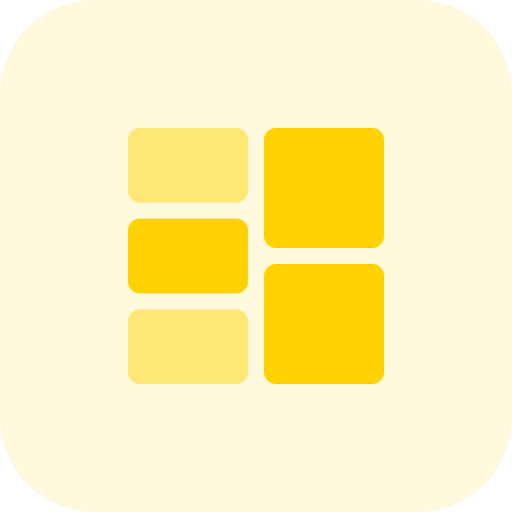 Square blocks icon