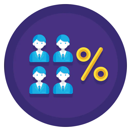 Conversion rate icon