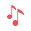 Музыкальная нота иконка 64x64
