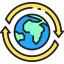 Earth rotation icon 64x64