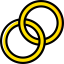 Wedding rings icon 64x64