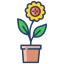 Flower pot icon 64x64