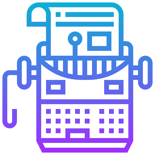Typewriter icon