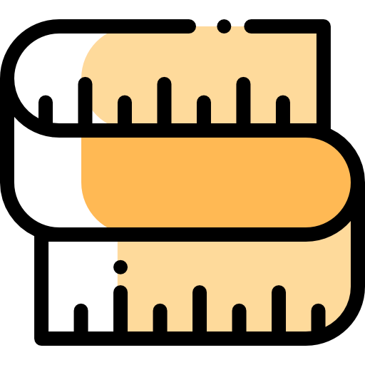 Measuring tape icon